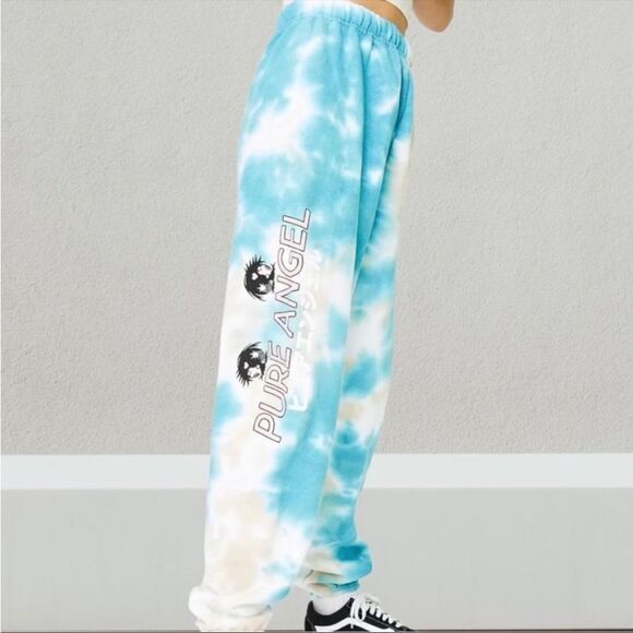 NIP BSR By Samii Ryan Teal Cloud Pure‎ Angel Sweatpants Size Medium - Picture 1 of 8
